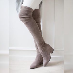 Goodnight Macaroon Over The Knee Suede Boots